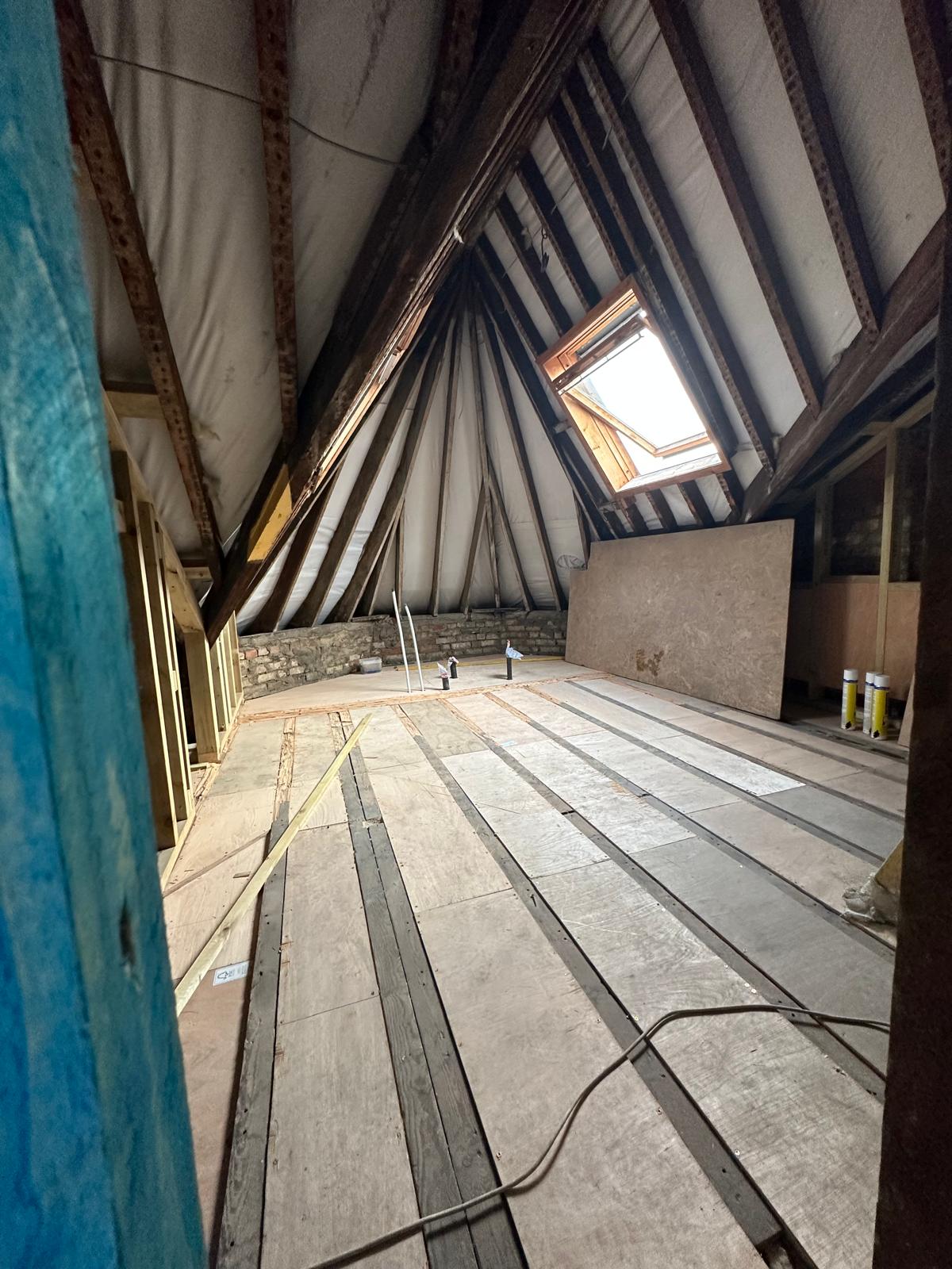 Before: Microcement Loft Bathroom, Crouch End