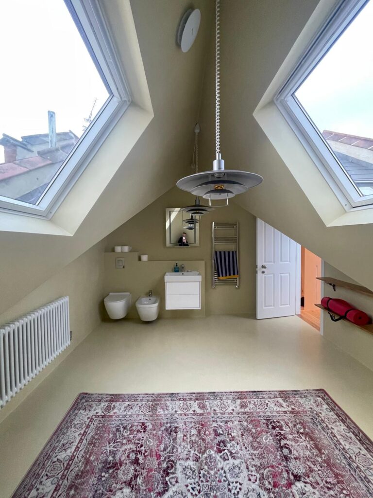 Microcement Loft Bathroom, Crouch End