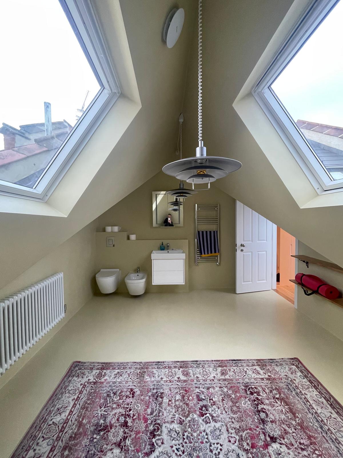 Microcement Loft Bathroom, Crouch End